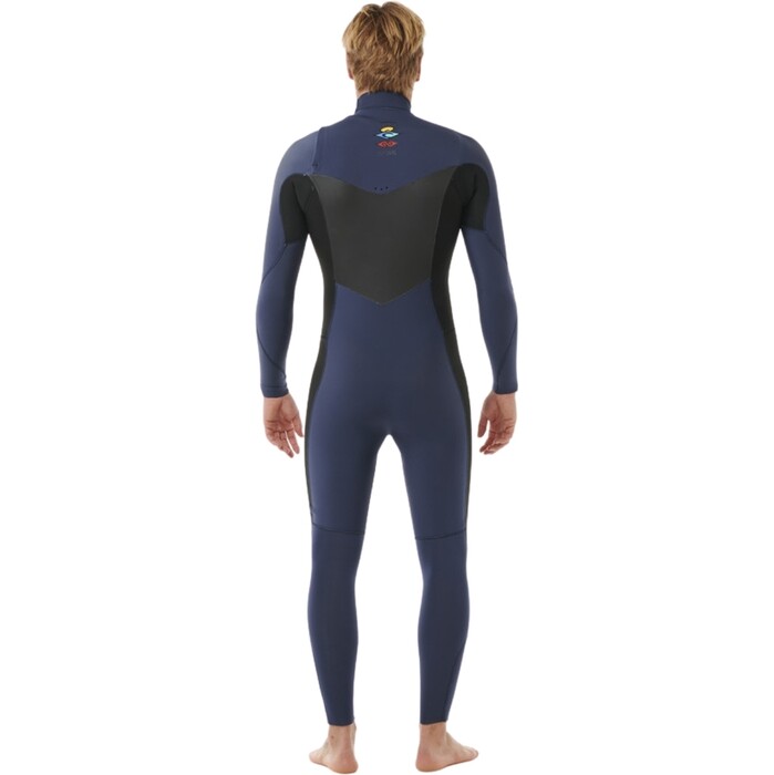 2024 Rip Curl Mens Dawn Patrol 3/2mm Chest Zip Wetsuit 158MFS - Dark Navy